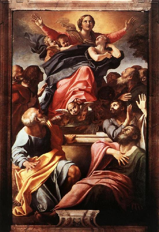 CARRACCI, Annibale Assumption of the Virgin Mary dfg France oil painting art